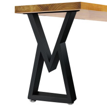 Y-CFHFC 28 inch metalen bureau tafelpoten zware industri?e stijl eettafel poot doe-het-zelf meubelpoten met verstelbare voetkussens zwart