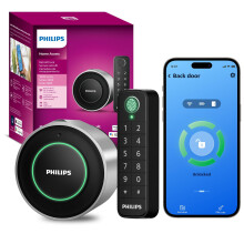 Philips 3000-serie nieuwe versie - WiFi slim nachtslot met vingerafdruktoetsenbord APP afstandsbediening Sliver