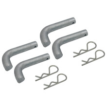 Perno connettore cerniera per pontile galleggiante 3-1/4"" x 3/4"" - Acciaio zincato per carichi pesanti (confezione da 4)