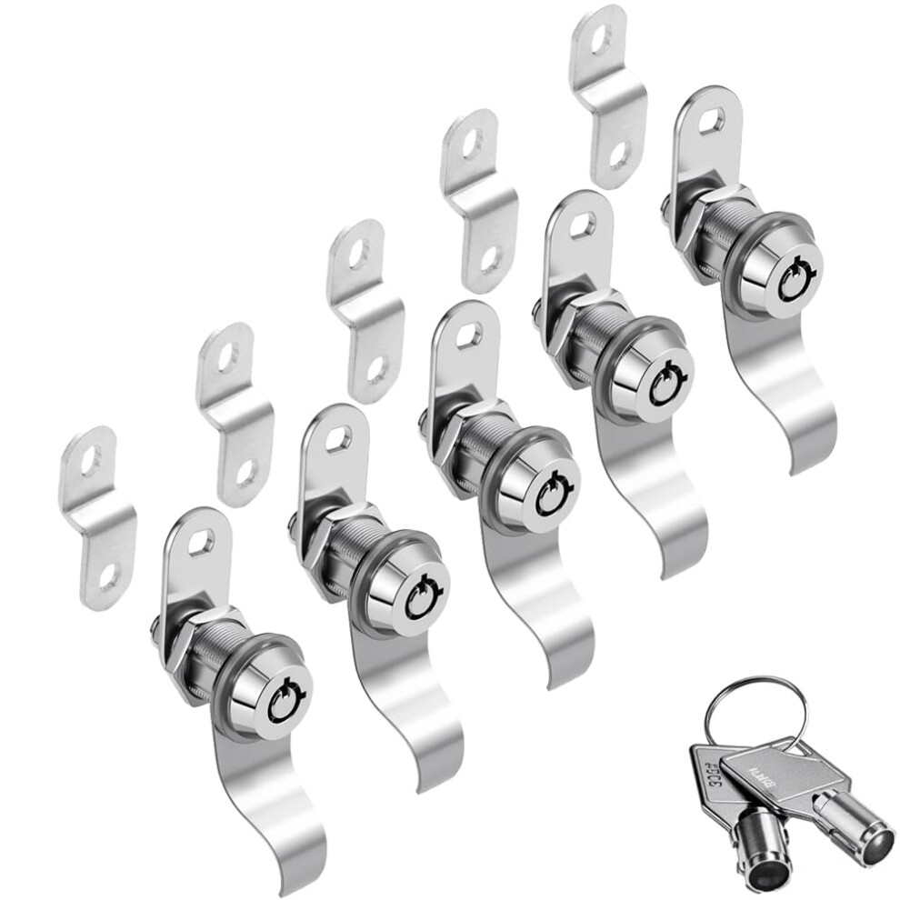 RV Locks for Storage Door 5/8 Inch Camper Storage Locks for Travel Trailer Compartment Cabinet Drawer with Keys Keyed Alike 5 Pack-image-OPC-PM97J6W-NEW