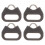 4Sets Premium ABS Camera Strap Hook Replacement Triangle Split Ring 6