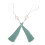 2Pcs DIY Curtain Tassel Hanging Decor Dark Green Polyester Charm 10