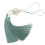2Pcs DIY Curtain Tassel Hanging Decor Dark Green Polyester Charm 3