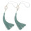 2Pcs DIY Curtain Tassel Hanging Decor Dark Green Polyester Charm 6