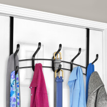 LYNK Ganci da porta professionali per la casa - Appendiabiti da porta con 10 ganci - Porta asciugamani da porta - Appendere asciugamani o vestiti