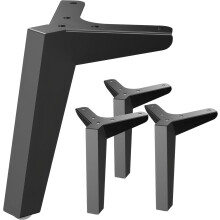 Metalen tafelpoten, bankpoten, zware vierkante buis, bureaupoten, meubelpoten voor koffie/eetkamer/bijzettafel (driehoek 4)
