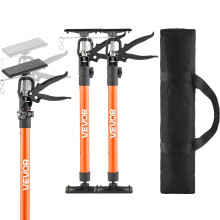 VEVOR Kaststeun Ondersteuningspaal, 2-Pack, 20.8-45.2 Inch Stalen Telescopische Steunstaaf, Verstelbaar tot 154 lbs