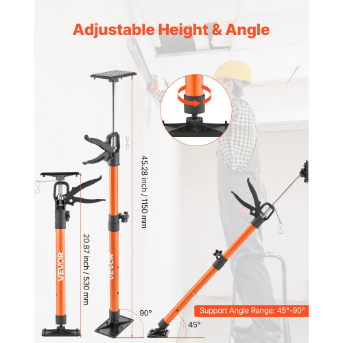 VEVOR VEVOR Suporte Telescópico para Armário, 2-Pack, 20.8-45.2 Polegadas, Capacidade de 154 lbs 1