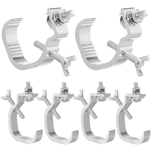 6 lichtklemme aluminium mit haken für