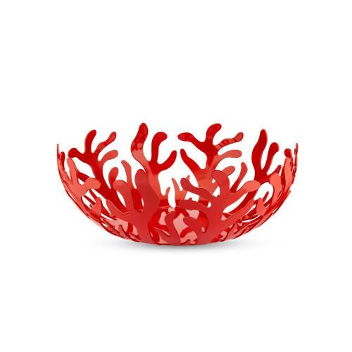Alessi Alessi ESI01/29 R Mediterraneo Φρουτιέρα Ανοξείδωτη με Εποξική Ρητίνη, Κόκκινη