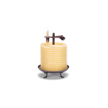 Bougie  l'heure Bougie de 60 heures Cire d'abeille naturelle cologique avec mche en coton