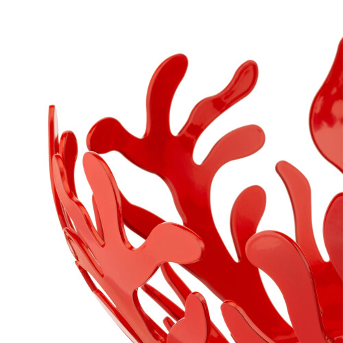 Alessi Alessi ESI01/29 R Mediterraneo Φρουτιέρα Ανοξείδωτη με Εποξική Ρητίνη, Κόκκινη 2
