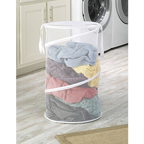 Whitmor Whitmor 15-Inch Vouwbare Wasmand Wit 2