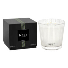 NEST New York Bougie parfume  3 mches en bambou  599,9 g  Dure de combustion jusqu' 100 heures  Rcipient en verre rutilisable