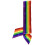 Rainbow Satin Sash Party Accessory (1 antal) (1/Pkg) 1
