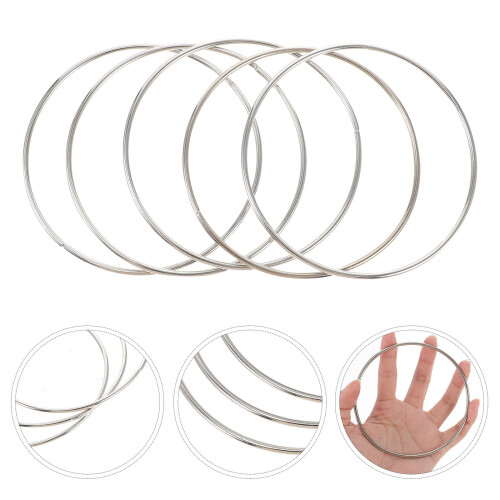 10 einfacher runder metallring handgemacht 10 cm 1