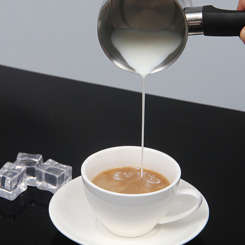 À Latte Art Argent En Acier Inoxydable Facile À 1