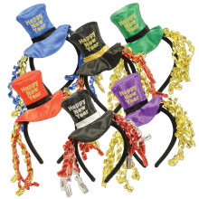 Happy New Year Headbands (asstd colors) Party Accessory (1 count) (1/Pkg)