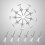 200pcs Transparent Pushpins Map Push Pins Tacks For School Home Office 5