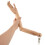 1 Paar Realistisches Holzarm-Modell Beweglicher Mannequin Hellbraun 4