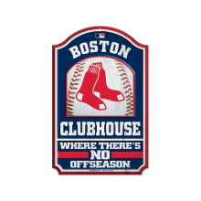 Wincraft MLB Boston Red Sox 28901012 houten bord 11"" x 17"" zwart