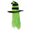 Chapeau de Sorcière Beistle avec Cheveux Verts Lime 1