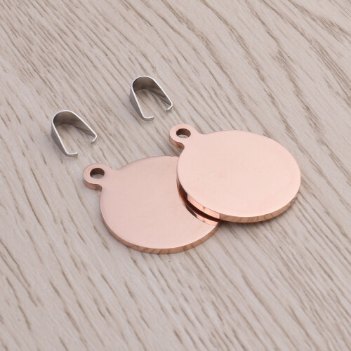 2 X -Anhänger, Metallschilder, 1