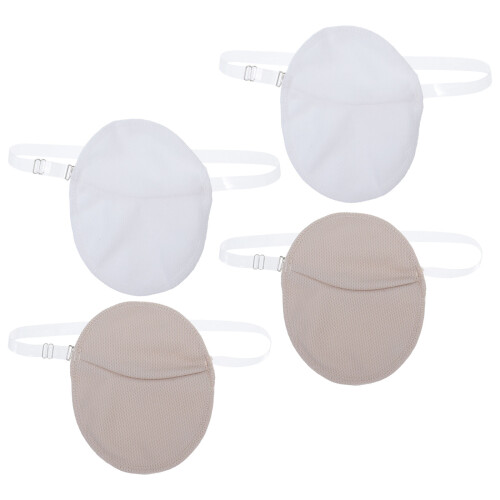 2 paar wiederverwendbare achselpads, schnelltrocknend, mit trägern