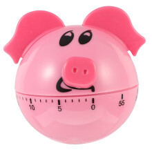 1 cartoon küchenwecker, rosa schwein timer für
