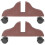 2 . base plegable para divisor de pantalla y 1