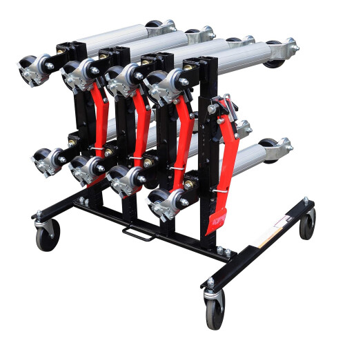 Sunex 7709 Car Dolly Rack 4-Dolly Kapacitet Sort