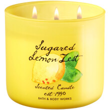 Bath & Body Works 3-Dochtkerze 14,5 Unzen 2017 Edition Zuckrige Zitronenzeste