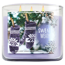 Candela a 3 stoppini Bath and Body Works, edizione invernale 2016 (tempo per i maglioni)