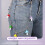 con colgantes de para jeans y 9