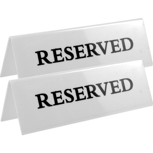 2 carteles reservada para fiesta de boda