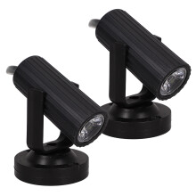 luz led 1 w haz para bares discotecas fiestas negro