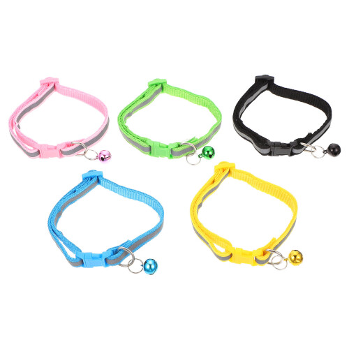 5 collares reflectantes para y perro con 1