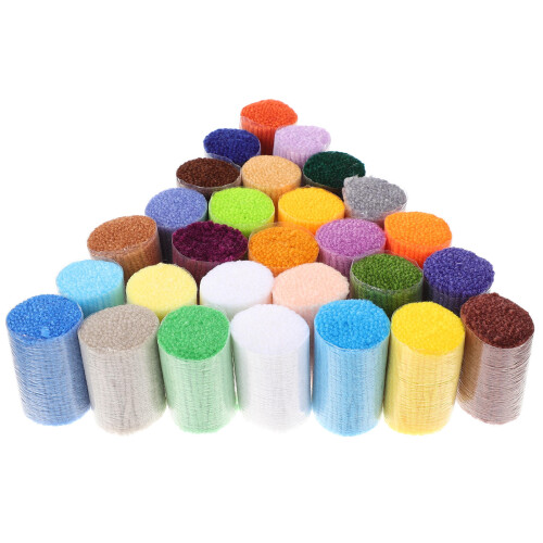 30 rolls pre-cut yarn for crochet and knitting projects