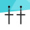 pendientes unisex colgante tuerca negro 10