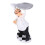 miniatura de chef en resina con , 1 7