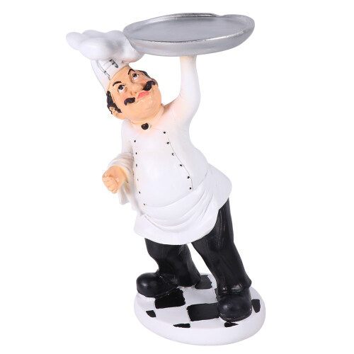 miniatura de chef en resina con , 1 1