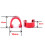 10 uds. abrazaderas y clips para , soporte c ( ) 3