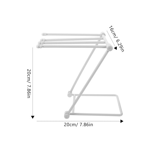 Soporte Plegable Vertical Para Ropa De Cocina Claro 1