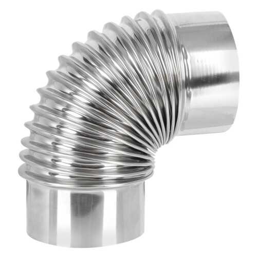 Codo Escape Inoxidable Manguera Ventilación 2