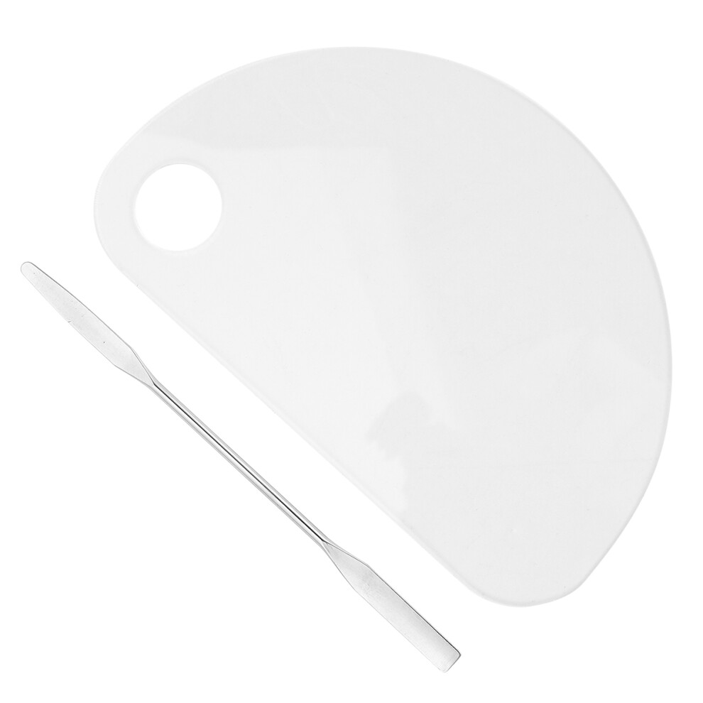 Totority 1Pc Nail Art Acrylic Palette Transparent Durable For Diy Manicure