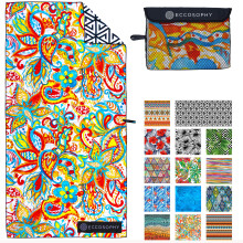 ECCOSOPHY Microfiber strandlaken - Zandvrije handdoeken zijn sneldrogend, lichtgewicht, superabsorberend, perfect zwembadreizen, cruise, campingb