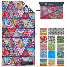 ECCOSOPHY Microfiber strandlaken - Zandvrije handdoeken zijn sneldrogend, lichtgewicht, superabsorberend, perfect zwembadreizen, cruise, campingb