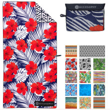 ECCOSOPHY Microfiber strandlaken - Zandvrije handdoeken zijn sneldrogend, lichtgewicht, superabsorberend, perfect zwembadreizen, cruise, campingb