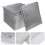bolsa desechable de aluminio 50 20x20 cm para comida picnic 11
