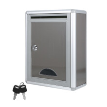 caja de con cerradura y carcasa de aluminio